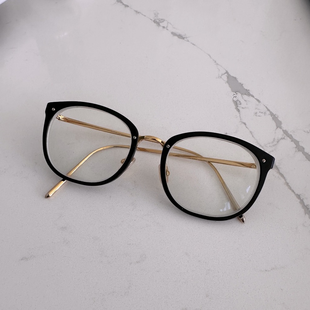 Gold & Black Glasses Frame